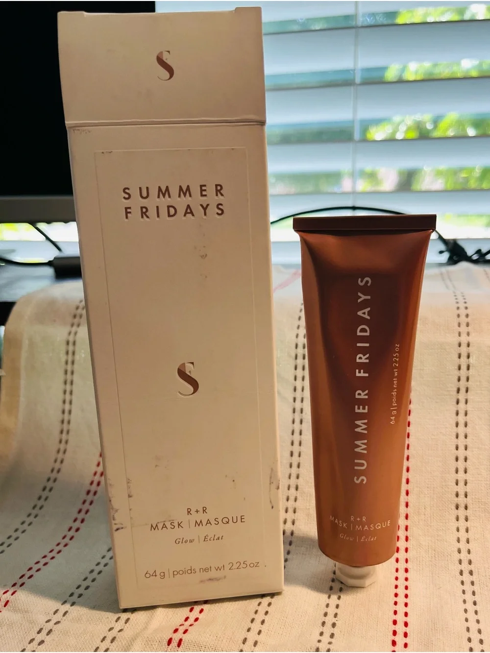 Summer Fridays Exfoliating Mask in Copper Tube with White Box